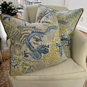 Dragon Print Decorative Pillows